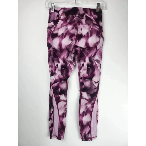 Lululemon Train Times Leggings Purple Pink Size 6 - Picture 2 of 8